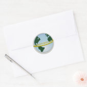 'De beste vader van de wereld' Ronde Sticker (Envelop)