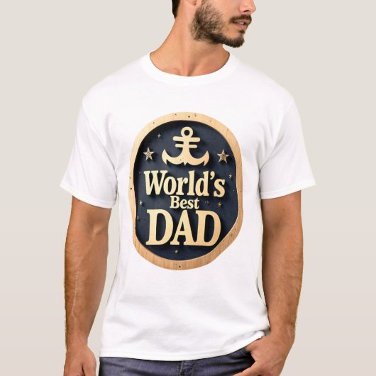 'De beste vader van de wereld' T-shirt (Voorkant)