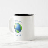 De Beste Vader van de Wereld Tweekleurige Koffiemok (Voorkant links)