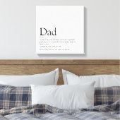 De beste vader van papa Papa-definitiefilm Canvas Afdruk (Insitu (Slaapkamer))