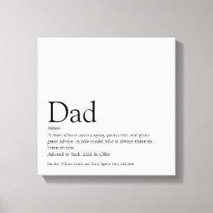 De beste vader van papa Papa-definitiefilm Canvas Afdruk