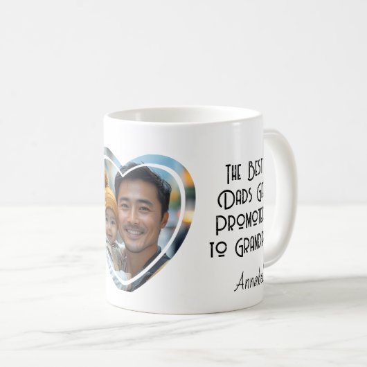 De beste vader wordt gepromoveerd tot opa koffiemok (Voorkant rechts)