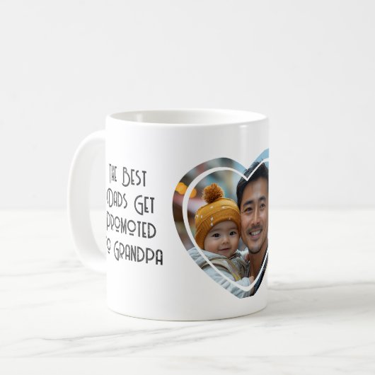 De beste vader wordt gepromoveerd tot opa koffiemok (Voorkant links)