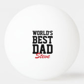 De beste Vaderdag van papa Black en Red ter wereld Pingpongbal (Voorkant)