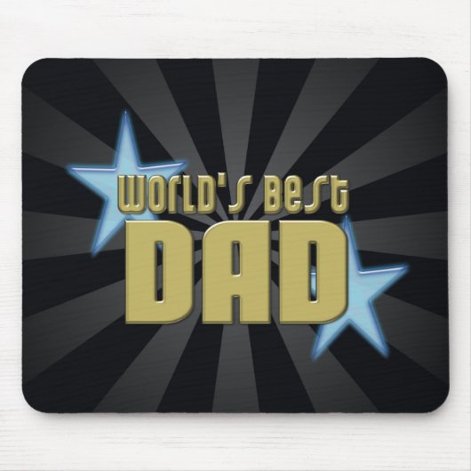 De beste Vaderdag voor beste vader zwart-gouden kl Muismat (Voorkant)