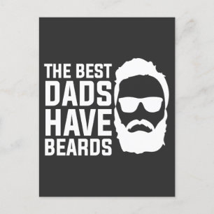 De beste vaders hebben baarden Funny Fathers Day Briefkaart