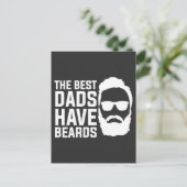 De beste vaders hebben baarden Funny Fathers Day Briefkaart (Staand voorkant)