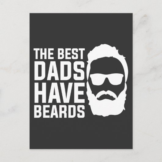 De beste vaders hebben baarden Funny Fathers Day Briefkaart (Voorkant)