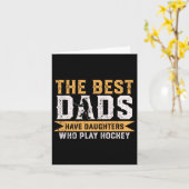 De Beste Vaders Hebben Dochters Die Hockey Spelen  Kaart (Gele Bloem)