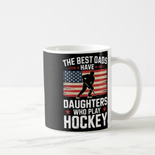 De Beste Vaders Hebben Dochters Die IJshockey Spel Koffiemok