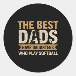 De beste vaders hebben dochters die Softll Father Ronde Sticker