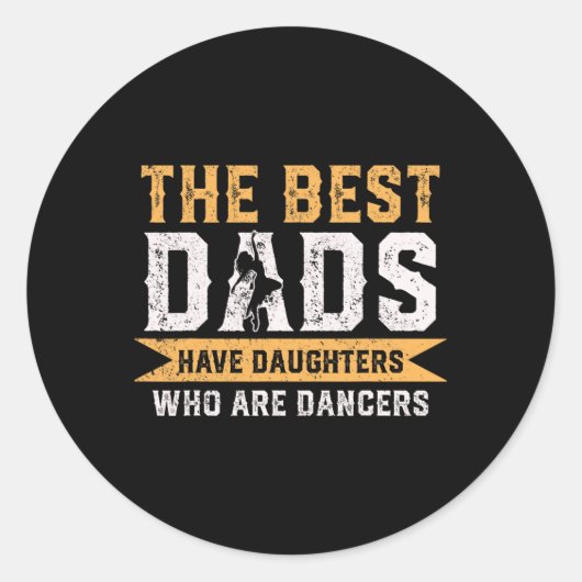 De beste vaders hebben dochters die vader zijn ronde sticker (Voorkant)