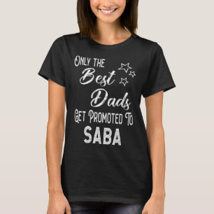 De beste vaders worden gepromoveerd tot Saba Joods T-shirt