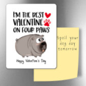De beste Valentijn op vier poten koelkast Magneet