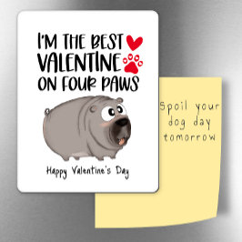 De beste Valentijn op vier poten koelkast Magneet