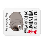 De beste Valentijn op vier poten koelkast Magneet (Horizontaal)