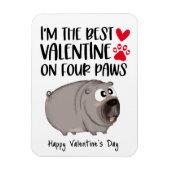 De beste Valentijn op vier poten koelkast Magneet (Verticaal)