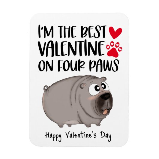 De beste Valentijn op vier poten koelkast Magneet (Verticaal)