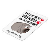 De beste Valentijn op vier poten koelkast Magneet (Linkerzijde)