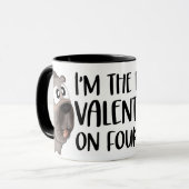 De beste Valentijn op vier poten Mok (Voorkant links)