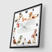 "De beste van alle creaties" Vierkante Klok (Hoek)