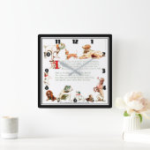 "De beste van alle creaties" Vierkante Klok (Huis)