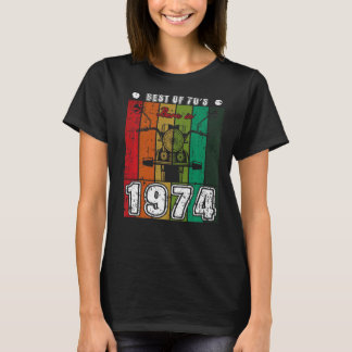 De beste van de 70's geboren in 1974 Klassieke mot T-shirt