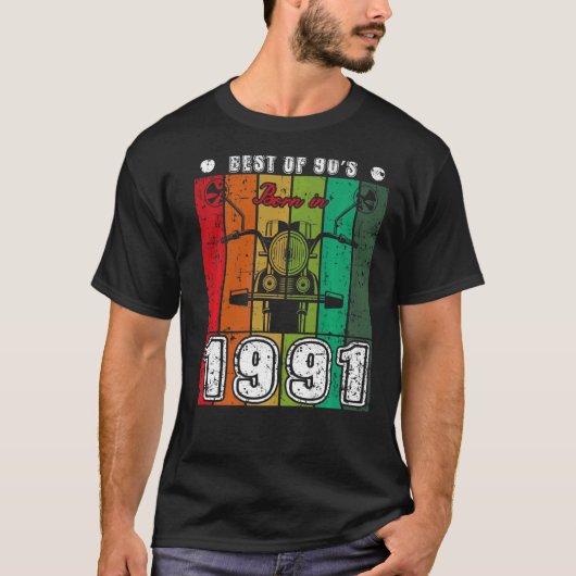 De beste van de 90's geboren in 1991 Klassieke mot T-shirt (Voorkant)