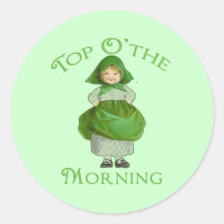 De beste van de producten van de Morning Cute Ronde Sticker