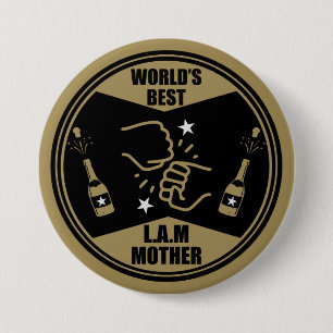 De beste van de wereld als een moeder ronde button 7,6 cm