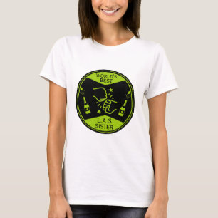 De beste van de wereld als een zus t-shirt