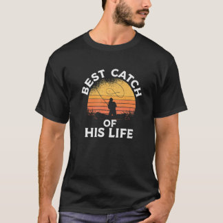 De beste vangst van zijn levensanglende jacht Vist T-shirt
