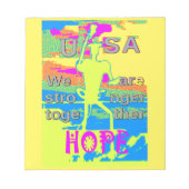 De beste Verenigde Staten hopen samen op een sterk Notitieblok (Voorkant)