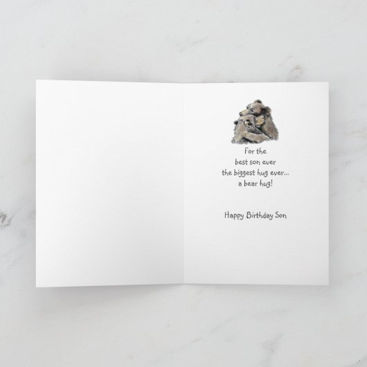 De beste Verjaardag van de Zoon draagt ooit de Kaart (Binnen)