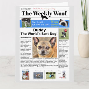 De Beste Verjaardagskaart voor een Hond ter Wereld Kaart