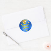 De Beste Verjaardagstaart Ronde Sticker (Envelop)