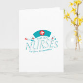 De beste verpleegkundigen worden geboren in decemb kaart (Gele Bloem)