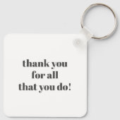 De beste verpleegster ooit bedankt sleutelhanger (Achterkant)
