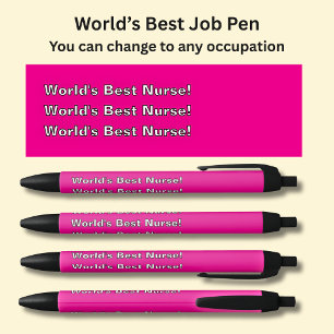 De beste verpleegster ter wereld! - Voeg het type  Zwarte Inkt Pen