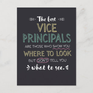 De beste vice-directeuren show u waar u kunt kijke briefkaart