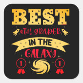 DE BESTE VIDE GRADER IN DE GALAXY grappig Vierkante Sticker (Voorkant)