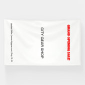 De beste vinyl banners. Blanco. Black. Groot. Outd Spandoek (Horizontaal)