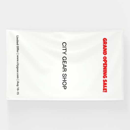 De beste vinyl banners. Blanco. Black. Groot. Outd Spandoek (Horizontaal)