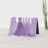 De BESTE VIOLETTE PAARS van de Uitnodiging van het (Achterkant)