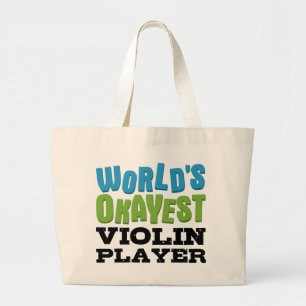 De beste vioolspeler ter wereld grote tote bag