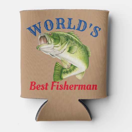 De beste visser ter wereld blikjeskoeler (Voorkant)