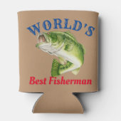 De beste visser ter wereld blikjeskoeler (Achterkant)