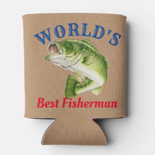 De beste visser ter wereld blikjeskoeler (Achterkant)