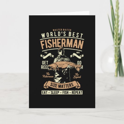 De beste visser ter wereld kaart (Voorkant)