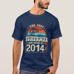 De beste vissers zijn geboren in 2014 in Geviste o T-shirt